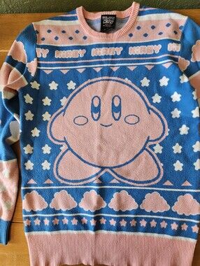 Nintendo Kirby Stars Patterned Sweater - BoxLunch Exclusive Size XS